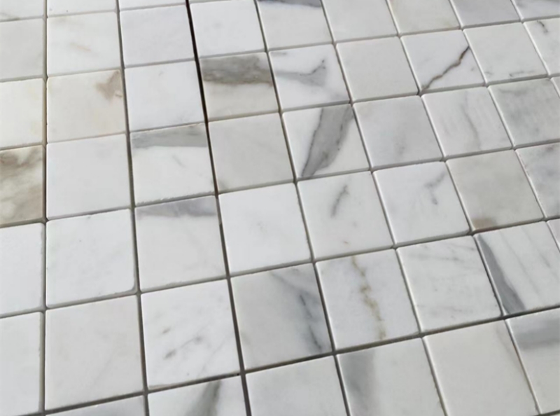 Calacatta Gold Marble 2x2 Square Mosaic Tile 2 Calacatta Gold Marble 2x2 Square Mosaic Tile 2