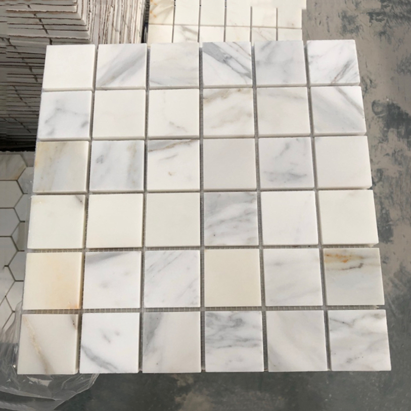 Calacatta Gold Square Mosaic Tile Calacatta Gold Square Mosaic Tile