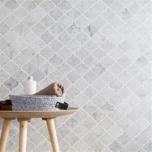 Carrara White Arabesque Marble Lantern Tile Carrara White Arabesque Marble Lantern Tile
