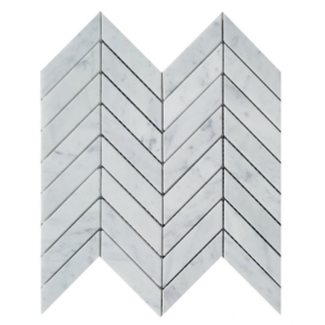 Carrara White Marble Chevron Mosaic Tile Carrara White Marble Chevron Mosaic Tile