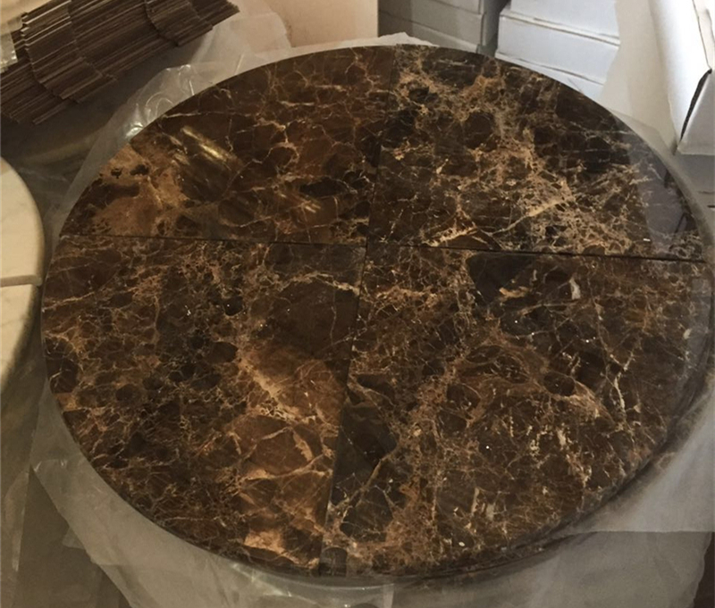 Emperador Dark Marble Corner Shelf 3 Emperador Dark Marble Corner Shelf 3