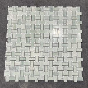 Ming Green Marble Basketweave Mosaic Tile 2 Ming Green Marble Basketweave Mosaic Tile 2