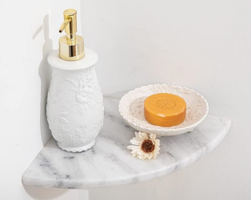 Calacatta Gold Marble Corner Shelf 3
