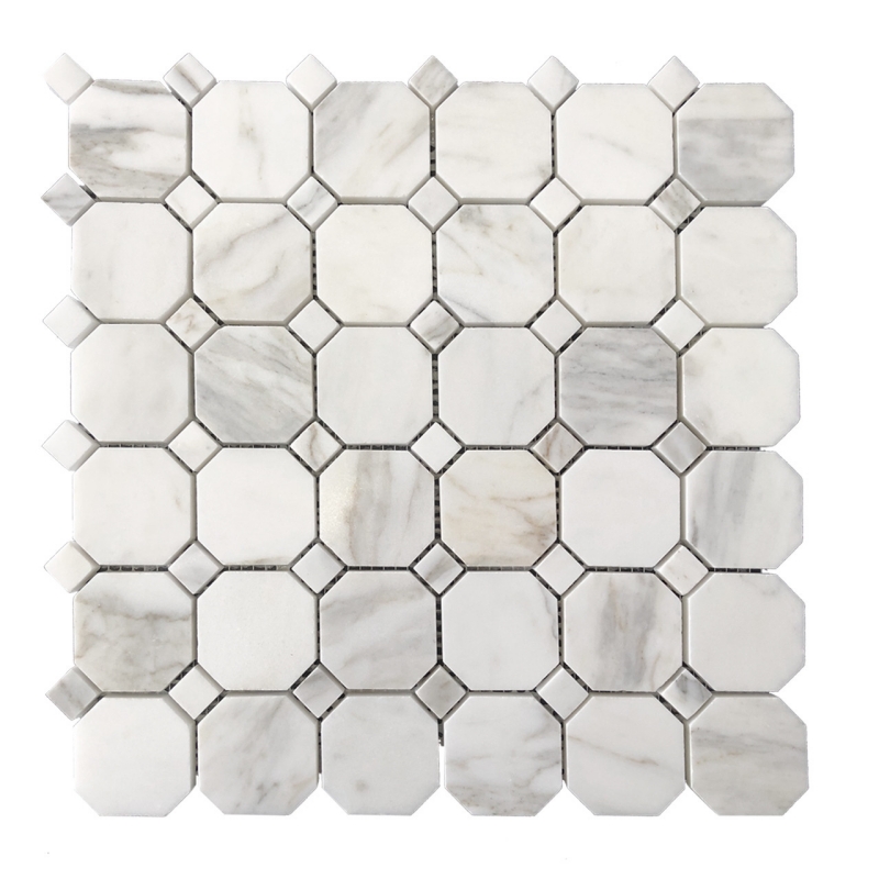 Calacatta Gold Marble Octagonal Mosaic Tile Calacatta Gold Marble Octagonal Mosaic Tile
