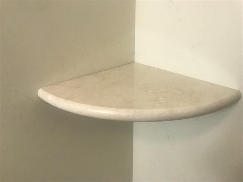 Crema Marfil Corner Shelf Crema Marfil Corner Shelf