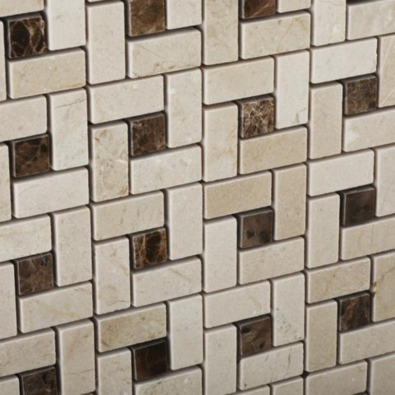 Crema Marfil Marble Pinwheel Mosaic Tile 5 Crema Marfil Marble Pinwheel Mosaic Tile 5