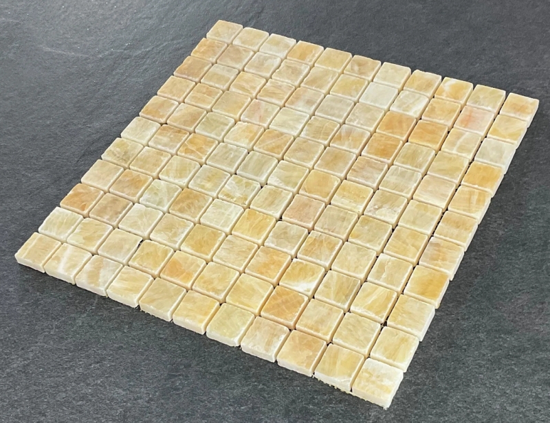 Honey Onyx 1x1 Square Mosaic Tile Design 2 Honey Onyx 1x1 Square Mosaic Tile Design 2