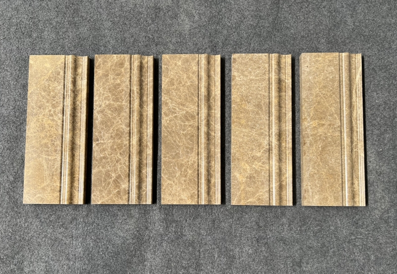Light Emperador Marble Baseboard 2 Light Emperador Marble Baseboard 2