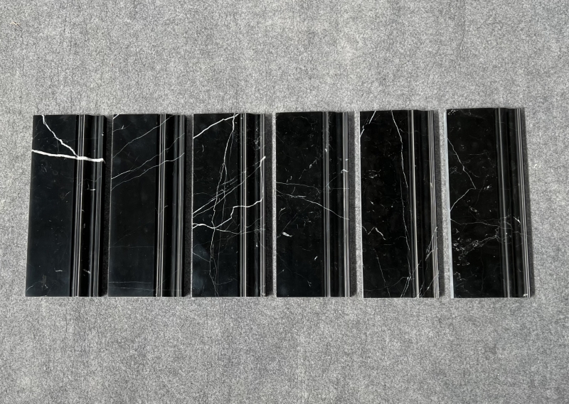 Nero Marquina Marble Baseboard 1 Nero Marquina Marble Baseboard 1