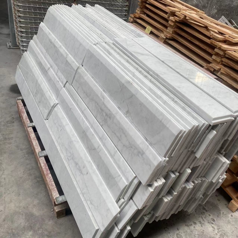 6x36 Carrara White Marble Hollywood Threshold Saddle 2 6x36 Carrara White Marble Hollywood Threshold Saddle 2