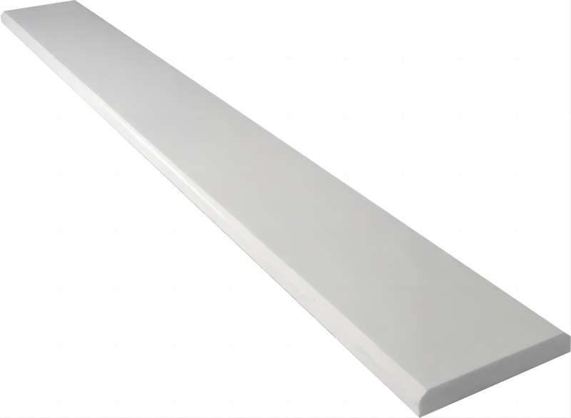 6x72 Pure White Engineered Stone Beveled Threshold Saddle 1 6x72 Pure White Engineered Stone Beveled Threshold Saddle 1