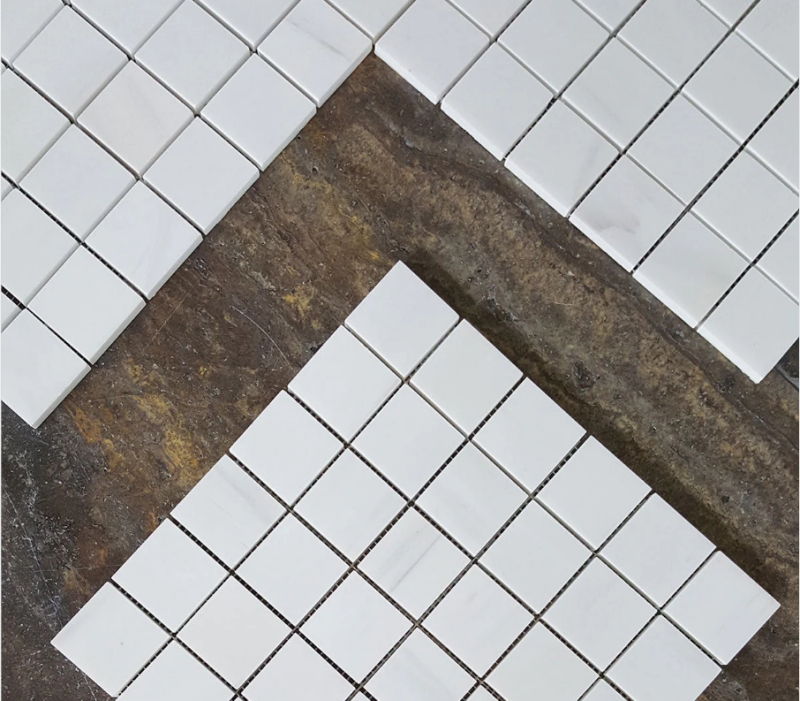 Dolomit White Marble 2x2 Square Mosaic Tile 2 Dolomit White Marble 2x2 Square Mosaic Tile 2