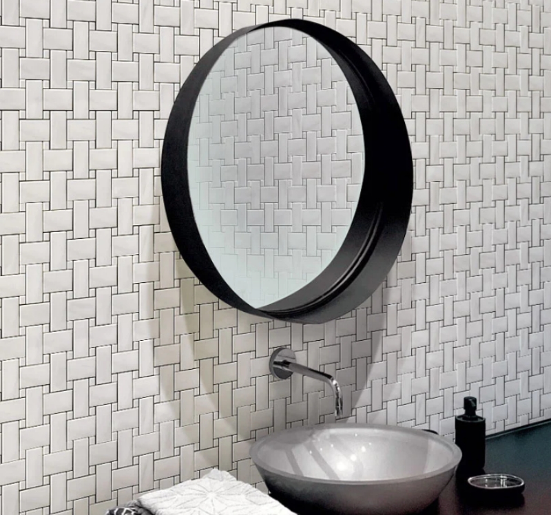 Dolomite White Marble Basketweave Mosaic Tile 2 Dolomite White Marble Basketweave Mosaic Tile 2