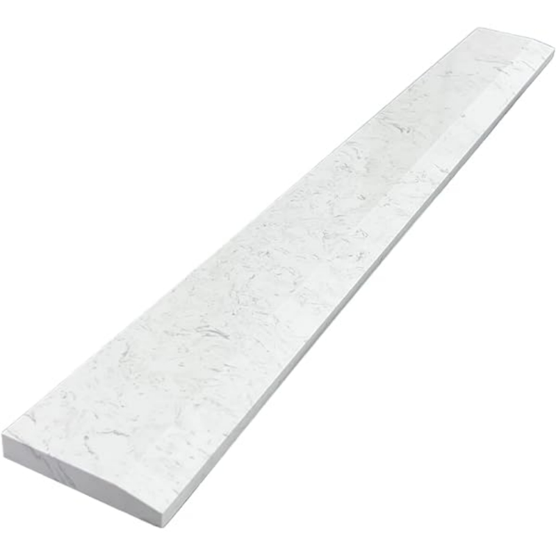 4x36 Statuario White Engineered Stone Single Hollywood Threshold Saddle 4x36 Statuario White Engineered Stone Single Hollywood Threshold Saddle