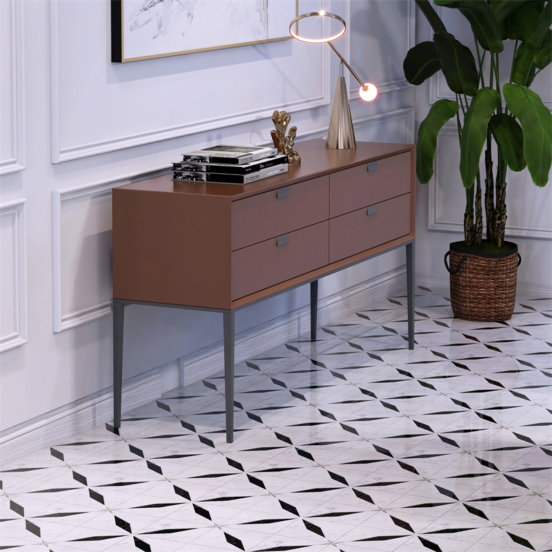 Carrara White with Black Edges Starlite Water Jet Marble Mosaic Tile Design Carrara White with Black Edges Starlite Water Jet Marble Mosaic Tile Design
