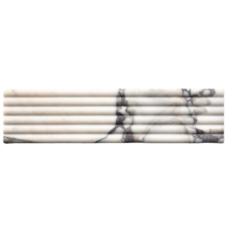 Calacatta Viola Marble Fluted Trim Calacatta Viola Marble Fluted Trim