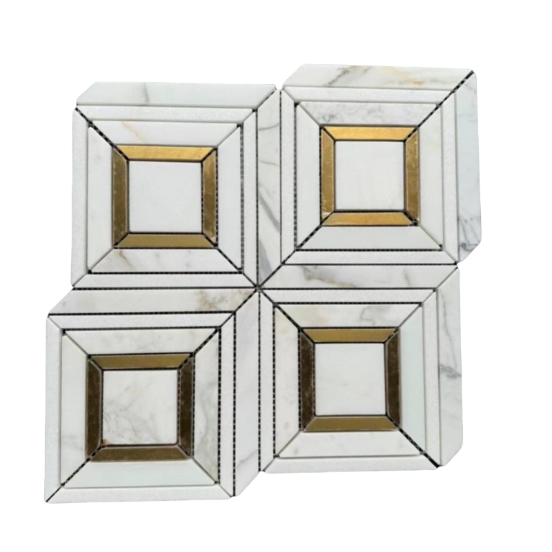 SCOD38 Calacatta Gold Marble Original Mosaic Tile SCOD38 Calacatta Gold Marble Original Mosaic Tile
