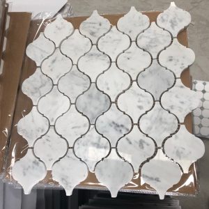 Carrara White Marble Arabesque Mosaic Tile Carrara White Marble Arabesque Mosaic Tile